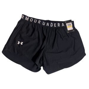 Under Armour Play Up Shorts 3.0 Women’s Medium Black Athletic Running Gym Shorts